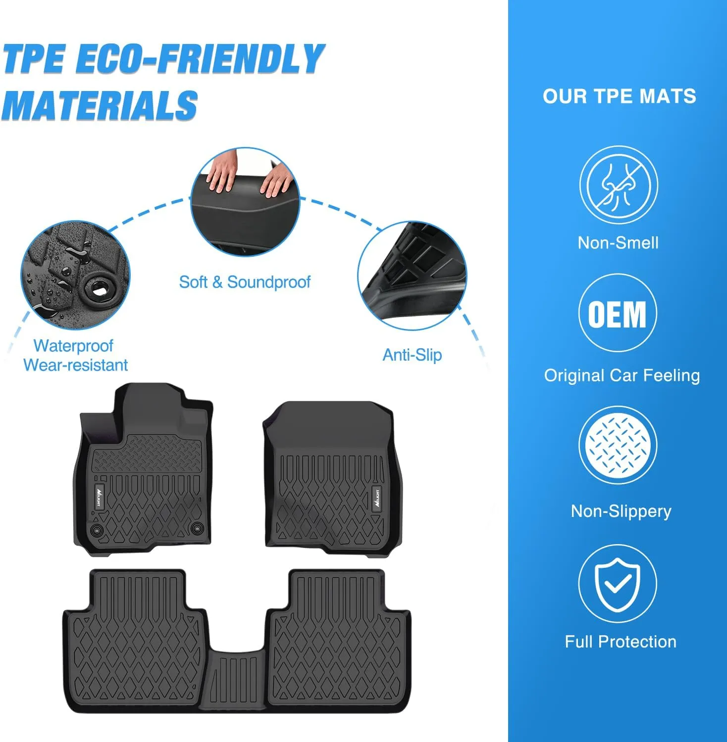 2023 2024 2025 Honda HRV TPE Floor Mats
