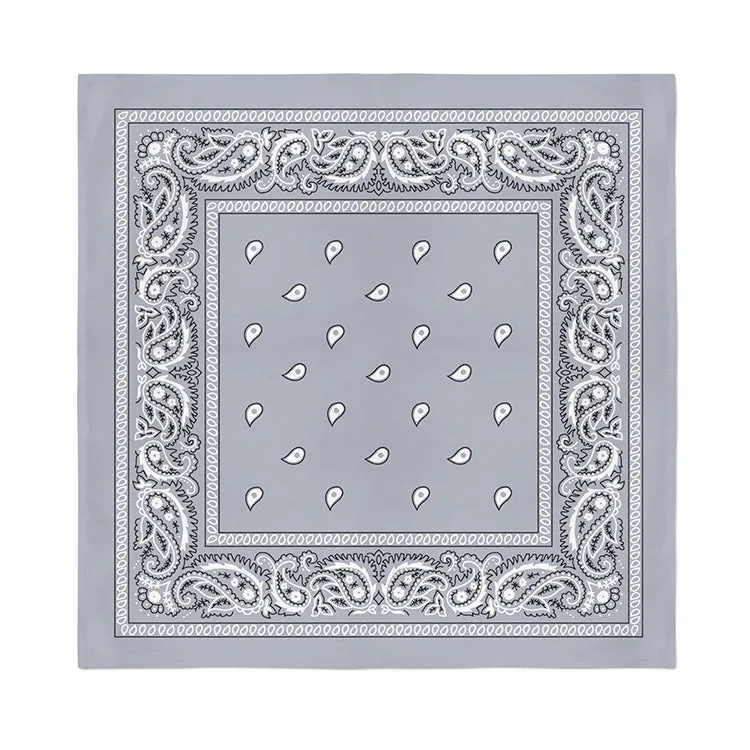 6 Pack XL Polyester Paisley Bandanas - Fast FREE Shipping