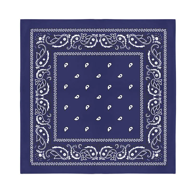 6 Pack XL Polyester Paisley Bandanas - Fast FREE Shipping