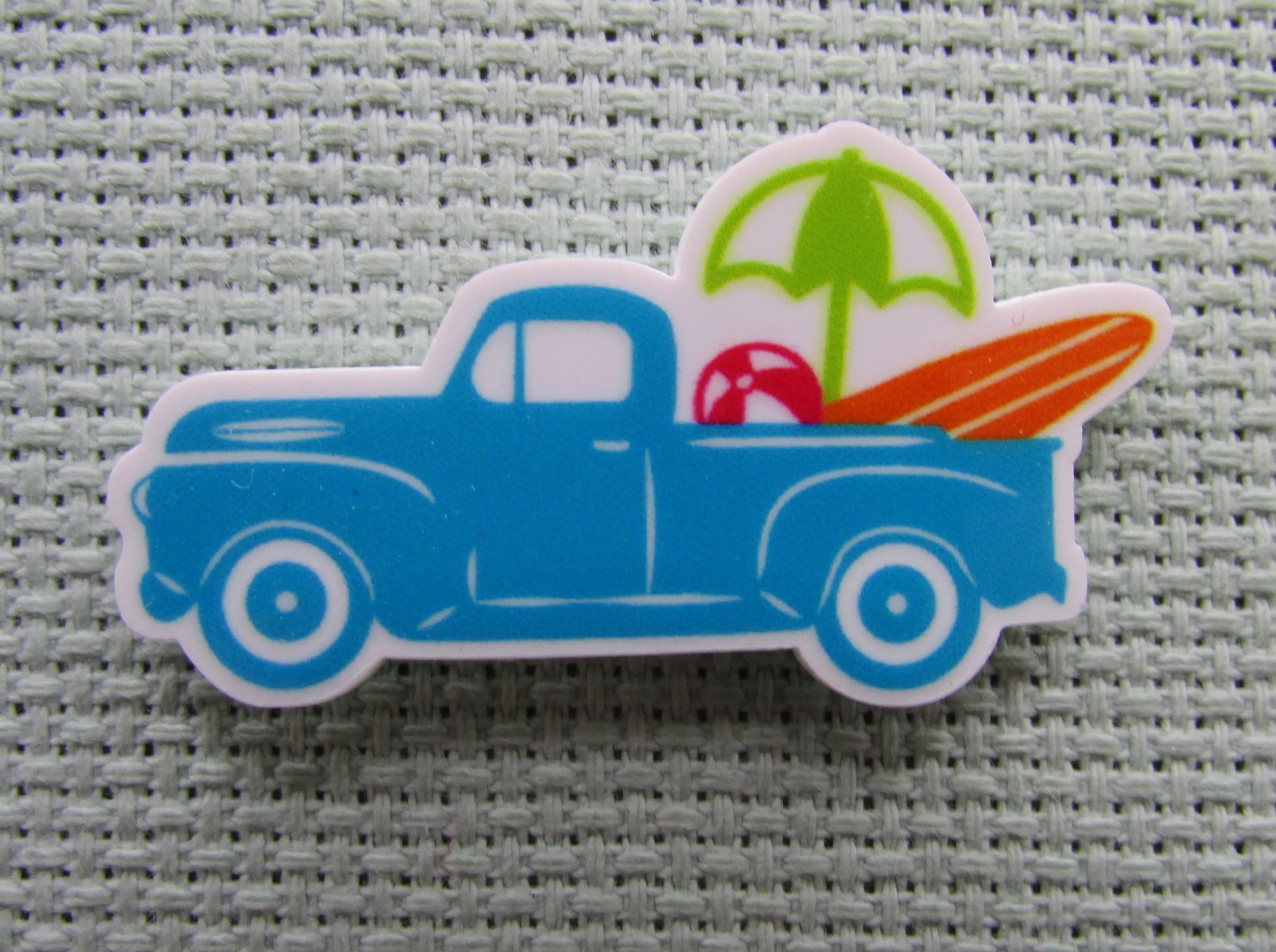 Blue Summertime Truck Needle Minder, Cover Minder, Magnet LAST ONE!