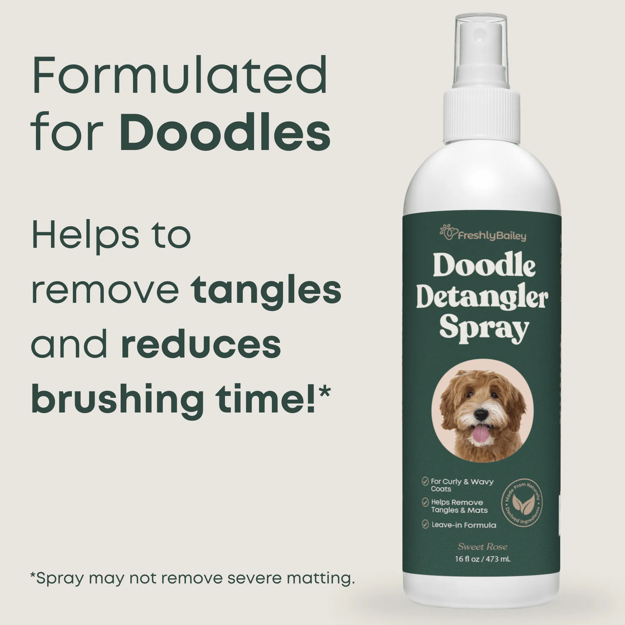 Doodle Detangler Spray 16 Fl Oz