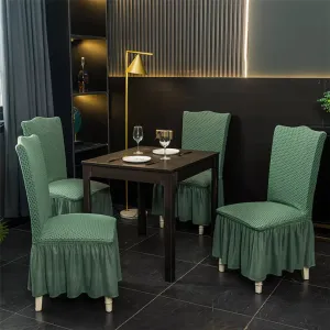 Turkish Style Dining Chairs Covers  -  Green